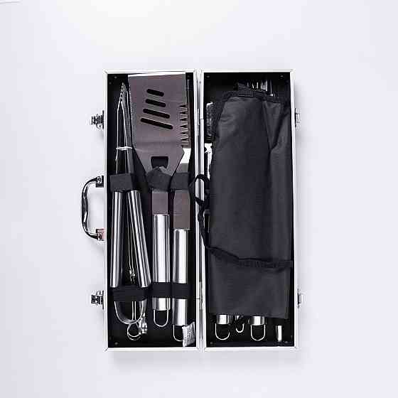 Набор аксессуаров для барбекю, мангала, гриля 19 предметов 42х14х7.5 см в кейсе HP-21-3 Киев