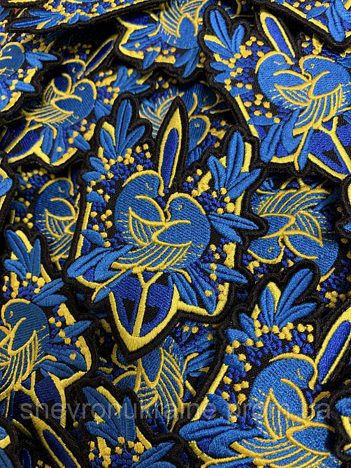 Шеврон Герб Украины (Форма контурная. На липучке) Размер 9x7см Киев - изображение 2