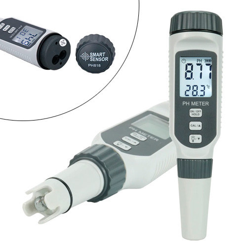 PH-метр для измерения кислотности 0.00-14pH и температуры, чехол, PH818 Киев - изображение 1