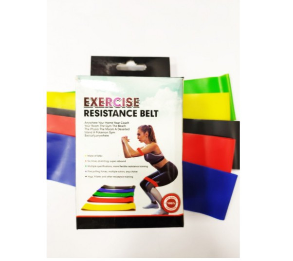 Набор фитнес резинки exercise resistance bands для фитнеса и спорта из 5 лент Полтава - изображение 1