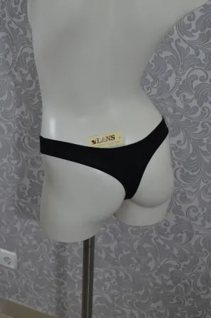 Жіночі трусики міні стрінги Lans 22.005 M, Черный Киев