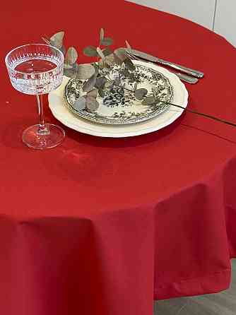 Ecotton Скатертина столова Ecotton DUCK 170х200 см водовідштовхуюча однотонна червоного кольору Коломыя