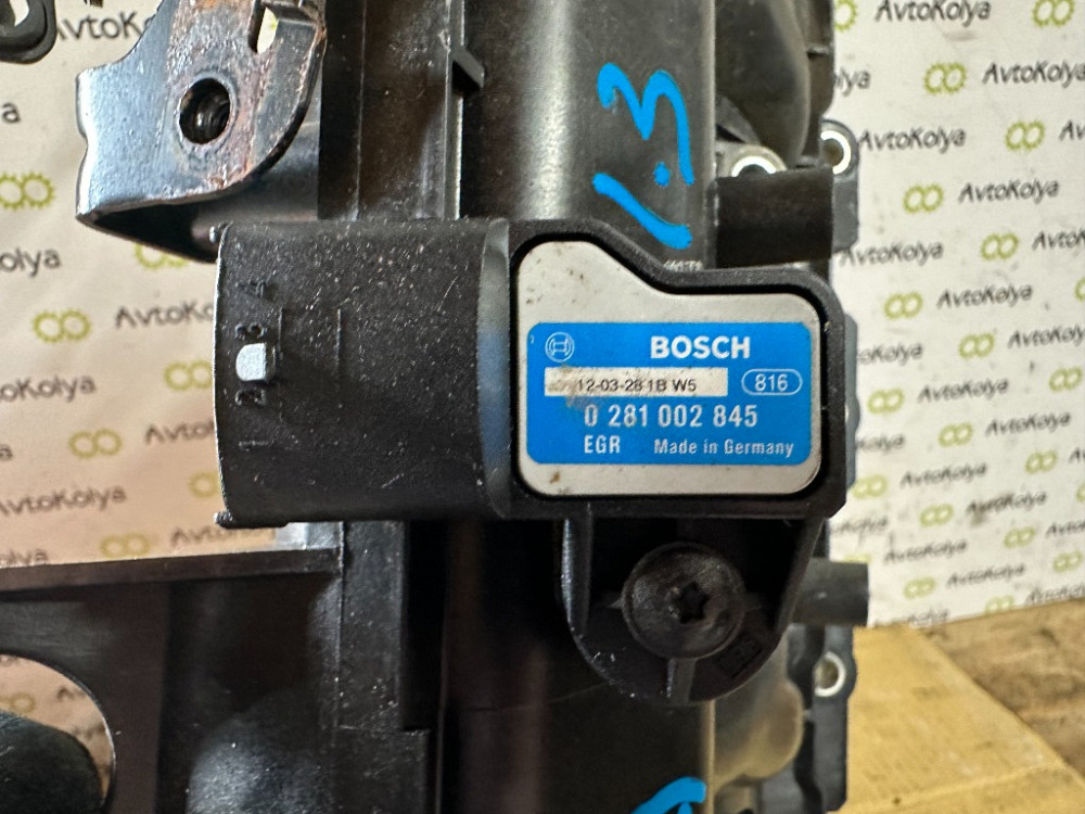 Датчик тиску на впускному колекторі Opel Meriva B 1.3 cdti 2010-2017 (0281002845) Euro 5 Ковель - фото 1