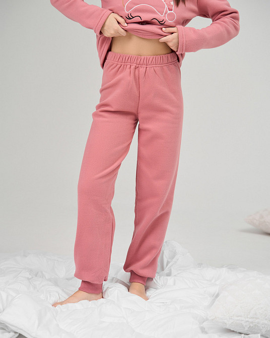 Женская теплая пижама со штанами Флис - Олень в шапке Lady Secret 94109 S Киев - изображение 7