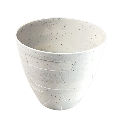 Вазон Керамо зі вставкою 14,5*13см біла троянда бетон Алеана Житомир - фото 5