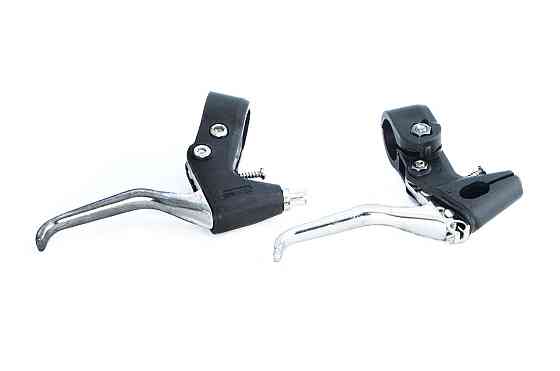 Ручки керма велосипедні (гальмові) (пара, хром) сині (mod:5) Мукачево