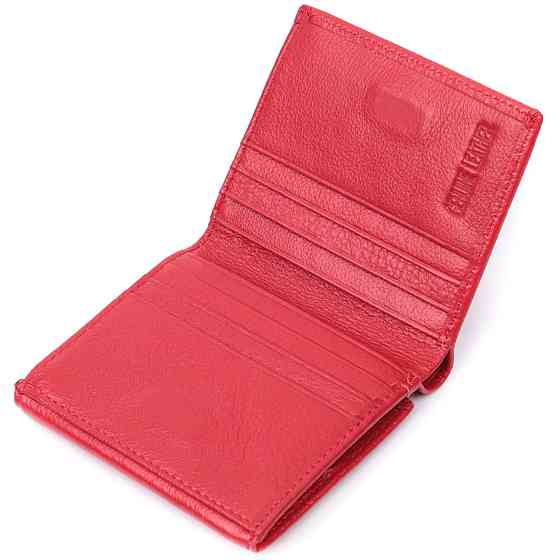 Зручний гаманець для жінок із натуральної шкіри Червоний (ST Leather) Київ