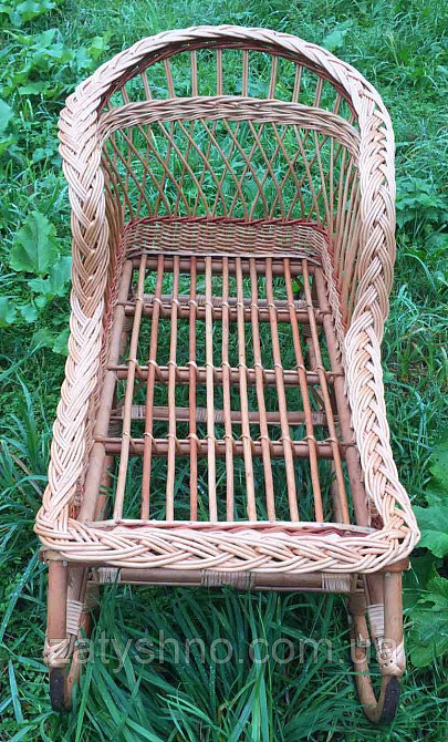 Санки из лозы плетеные| санки для  взрослых | саночки  на подарок | сани Киев - изображение 2