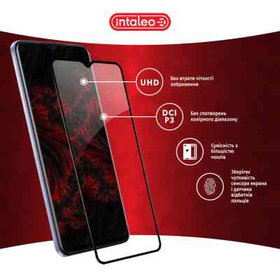 Стекло защитное Intaleo Full Glue Vivo Y21S Black (1283126527012) Винница