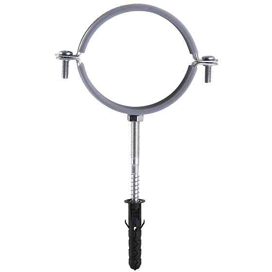 Хомут у зборі CR 3| (85-94 мм) з гвинтом-шурупом 8*100 і дюбелем у уп., сірий Київ