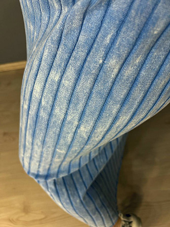 Сукня жіноча Fashion 3042 довга трапеція трикотажна в рубчик, блакитний, one size Одеса - фото 7