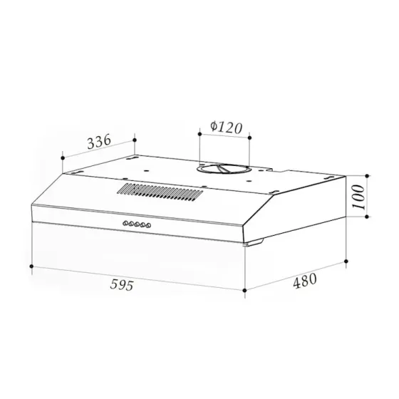 Уцінка! Вбудована витяжка Klarstein Contempo 60 з Німеччини Дніпро