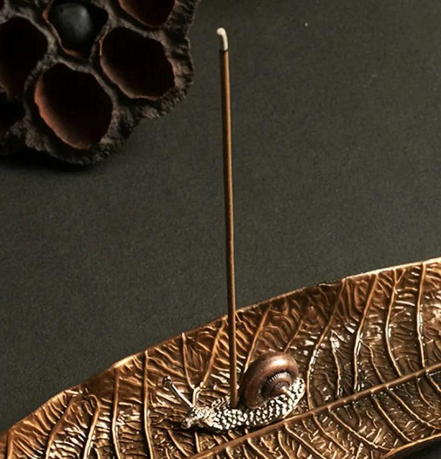 Металевий тримач для пахощів "Равлик", підставка для ароматичних паличок у стилі Дзен (1 шт.) Київ - фото 5