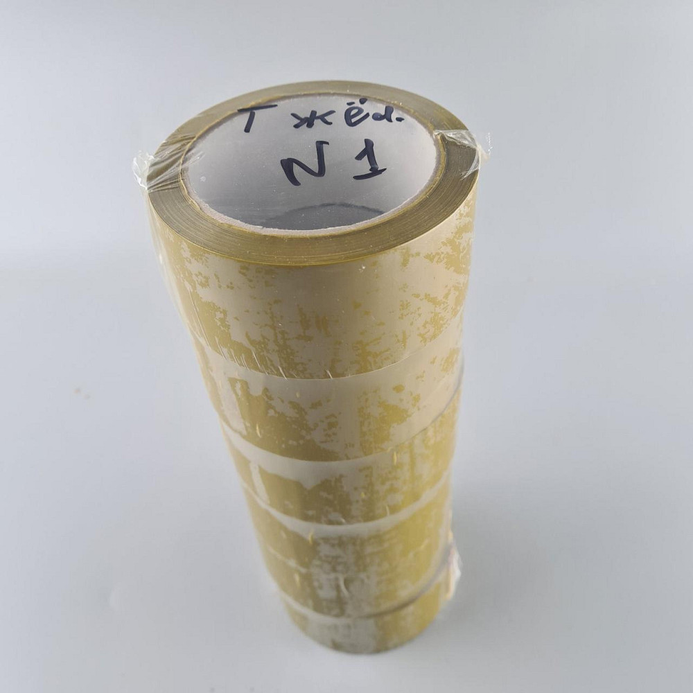 Упаковочный скотч Тёмно Желтый 38мк 45мм 80метров  