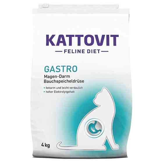 Kattovit Veterinary Gastro КАТТОВИТ ГАСТРО диетический сухой корм для котов с заболеваниями желудочно-кишечного тракта и поджелудочной железы Киев