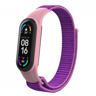 Ремінець до фітнес браслета Armorstandart нейлоновий для Xiaomi Mi Band 7/6/5/4 Purple (ARM67854) Вінниця - фото 1
