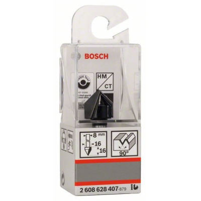 Фреза Bosch Professional пазовая V-образная V, Std, S8, D16, L16 90° (2.608.628.407) Винница - изображение 6