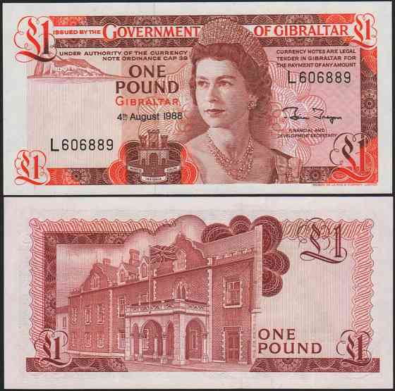 Gibraltar Гібралтар - 1 Pound 1988 UNC Полтава
