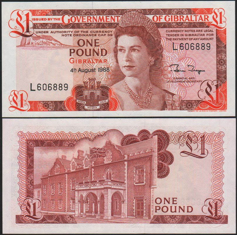Gibraltar Гібралтар - 1 Pound 1988 UNC Полтава - фото 1