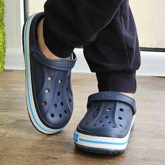 Крокси Темно-сірі капці CROCS Шльопанці Чоловічі Жіночі Сині (розміри: 39,40,41,42) Дніпро