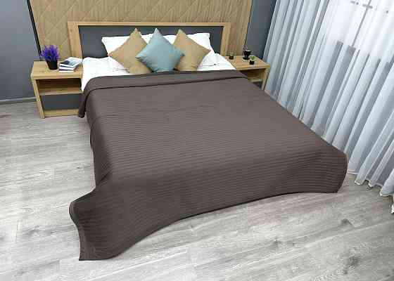 Покривало велюрове Кing Size 220х240 см колір венге (85-210) Київ