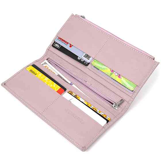 Жіночий шкіряний гаманець ST Leather 19384 Ліловий Київ