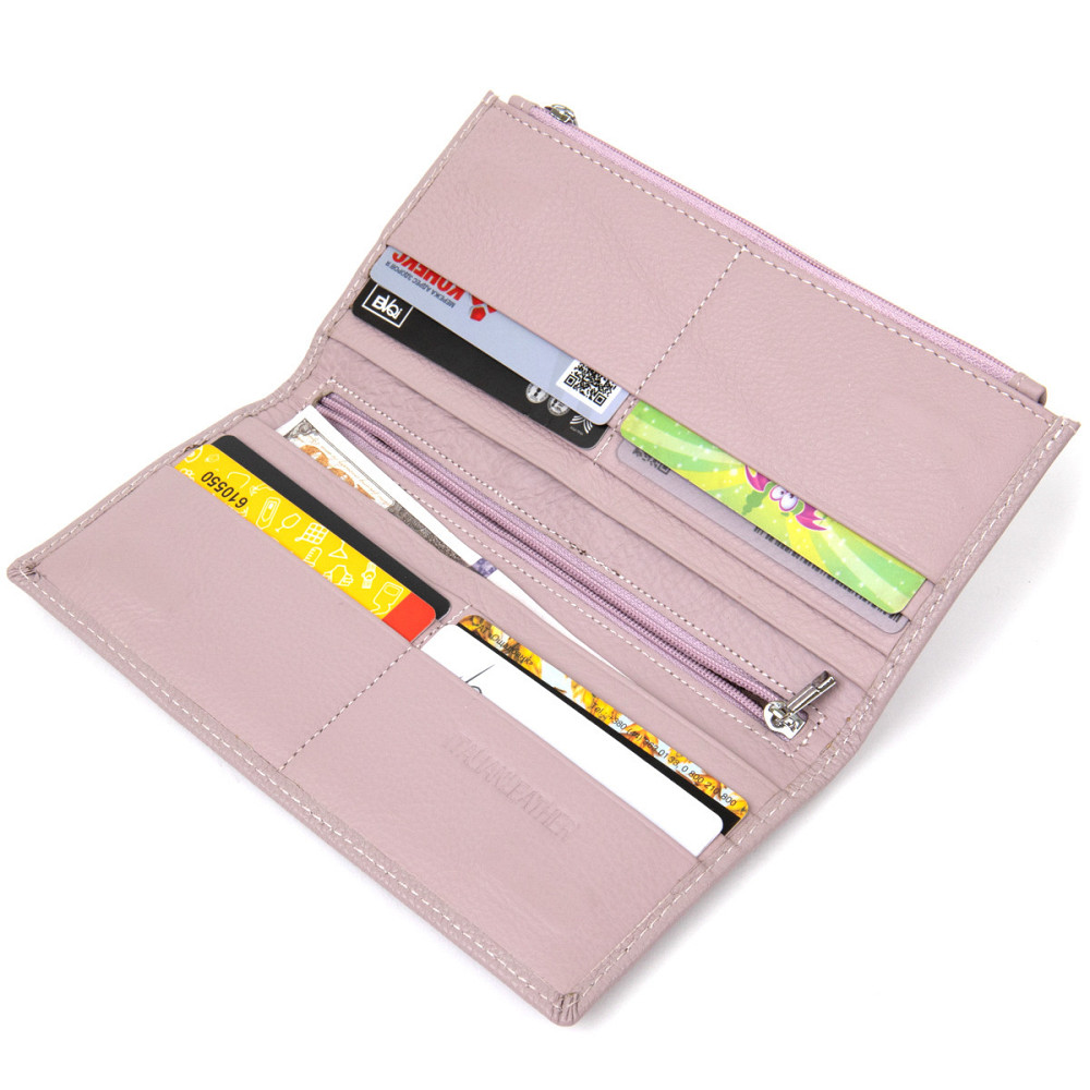 Жіночий шкіряний гаманець ST Leather 19384 Ліловий Київ - фото 6