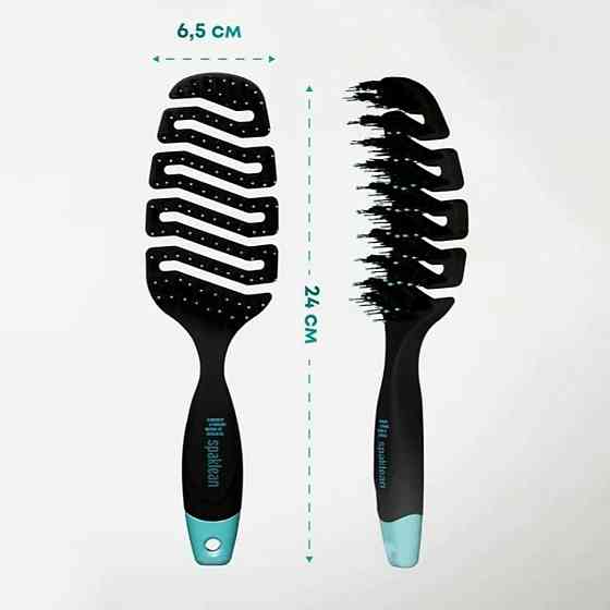 Щетка для бережного ухода и укладки волос антистатическая продувная Amazing Flex Brush Spaklean 1 шт Киев
