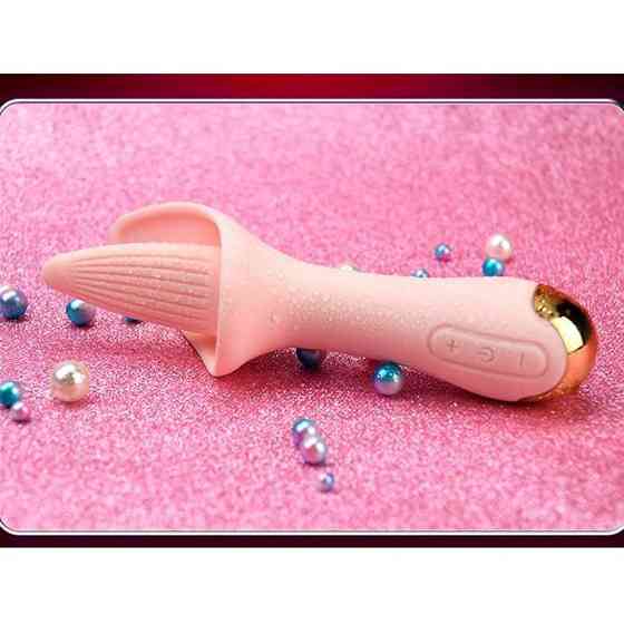 Вібратор лізун Flower Tongue USB - Світло-рожевий - Вібратори Вінниця