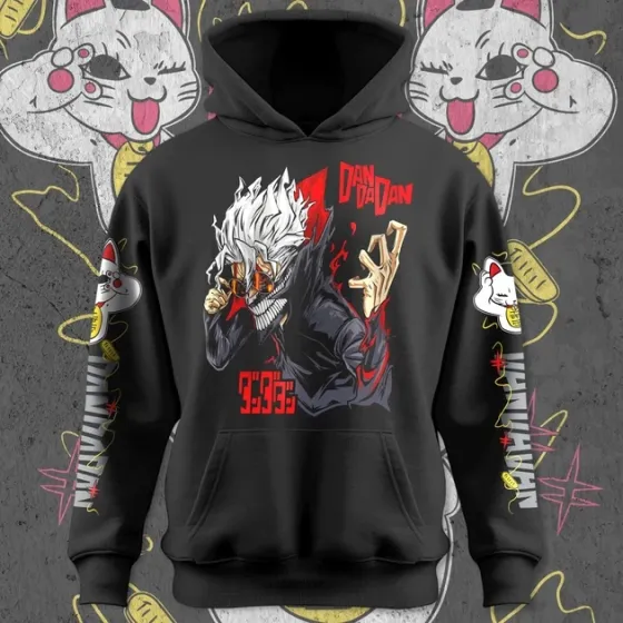 Худи мужское с принтом Dandadan vs Turbogranny Размер 48 Anime1216 Днепр