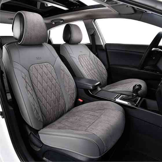 Комплект, 3D чохли для передніх сидінь Beltex Malibu, grey 2шт Львів