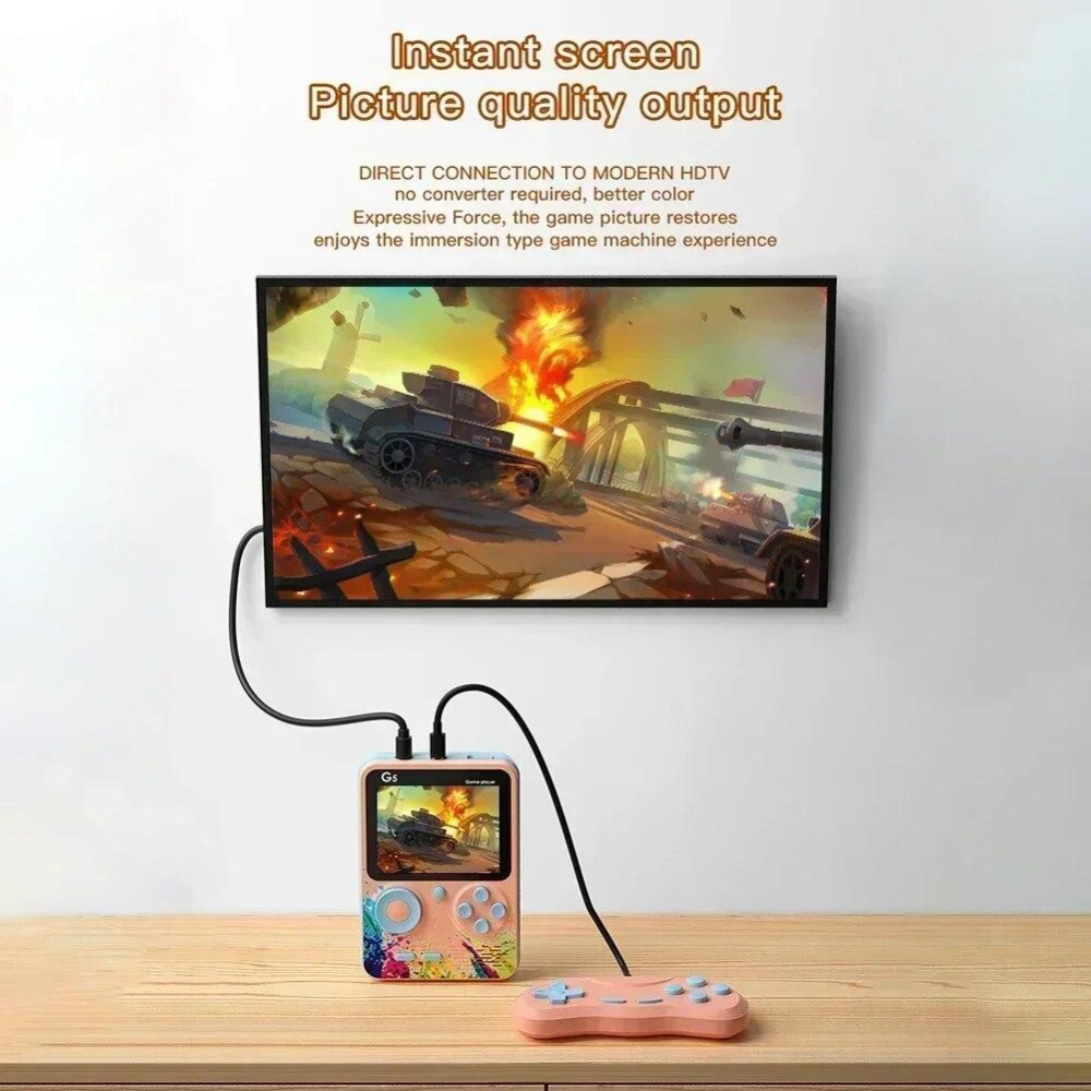 Портативна ігрова консоль GameX G5 3" 500 вбудованих ігор TV Out акумулятор 1000 мА·год для двох Київ - фото 6