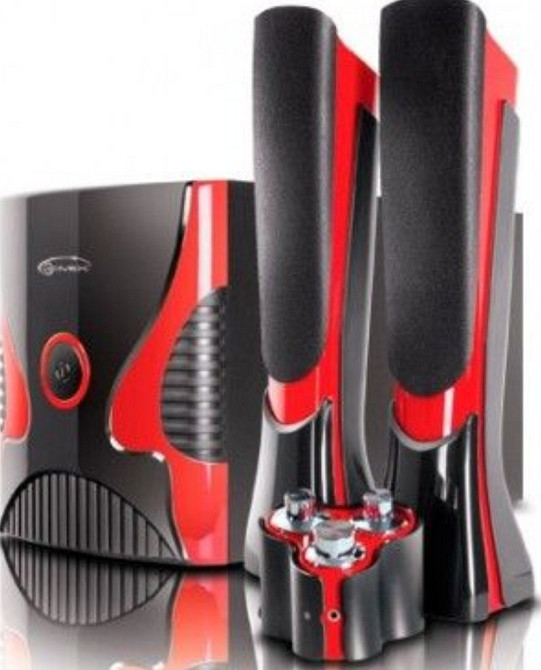 НОВАЯ Игровая Акустическая система КОЛОнки и САБ Gemix SB-75 Black/Red 60W. Харьков - изображение 6