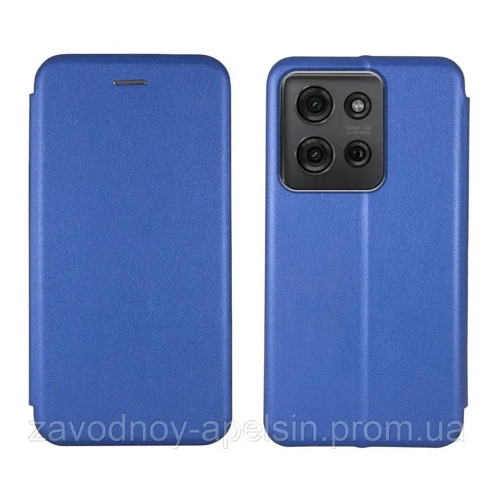 Чехол книжка Motorola Moto G75 Подставка (синий) Одесса - изображение 1