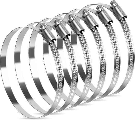 Хомут черв’ячний металевий 140–160 мм, 25 шт. Rockforce RF-140-160 Одеса