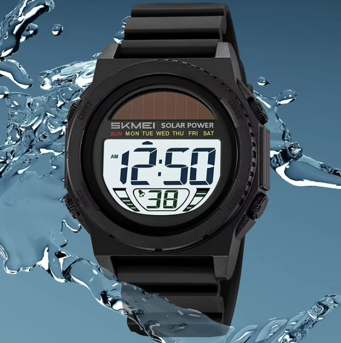 Часы наручные SKMEI 2358BKWT, BLACK-WHITE, Solar Power, 11465 Днепр - изображение 2