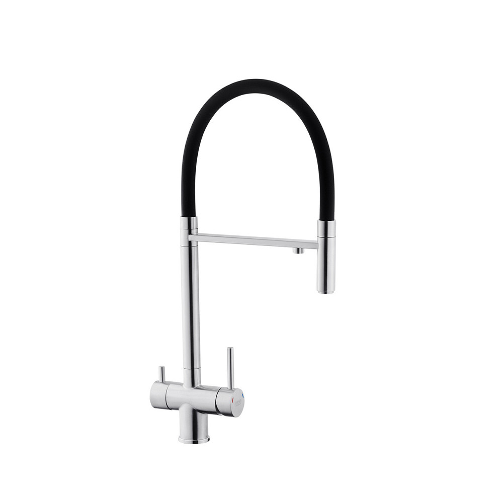 Змішувач для кухні з підключенням до фільтра Kroner KRP Edelstahl Klassisch - ESG03815BLK Київ - фото 1