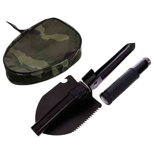Лопата туристическая складная 42см, лопатка 5в1 производная в чехле мультиинструмент Киев