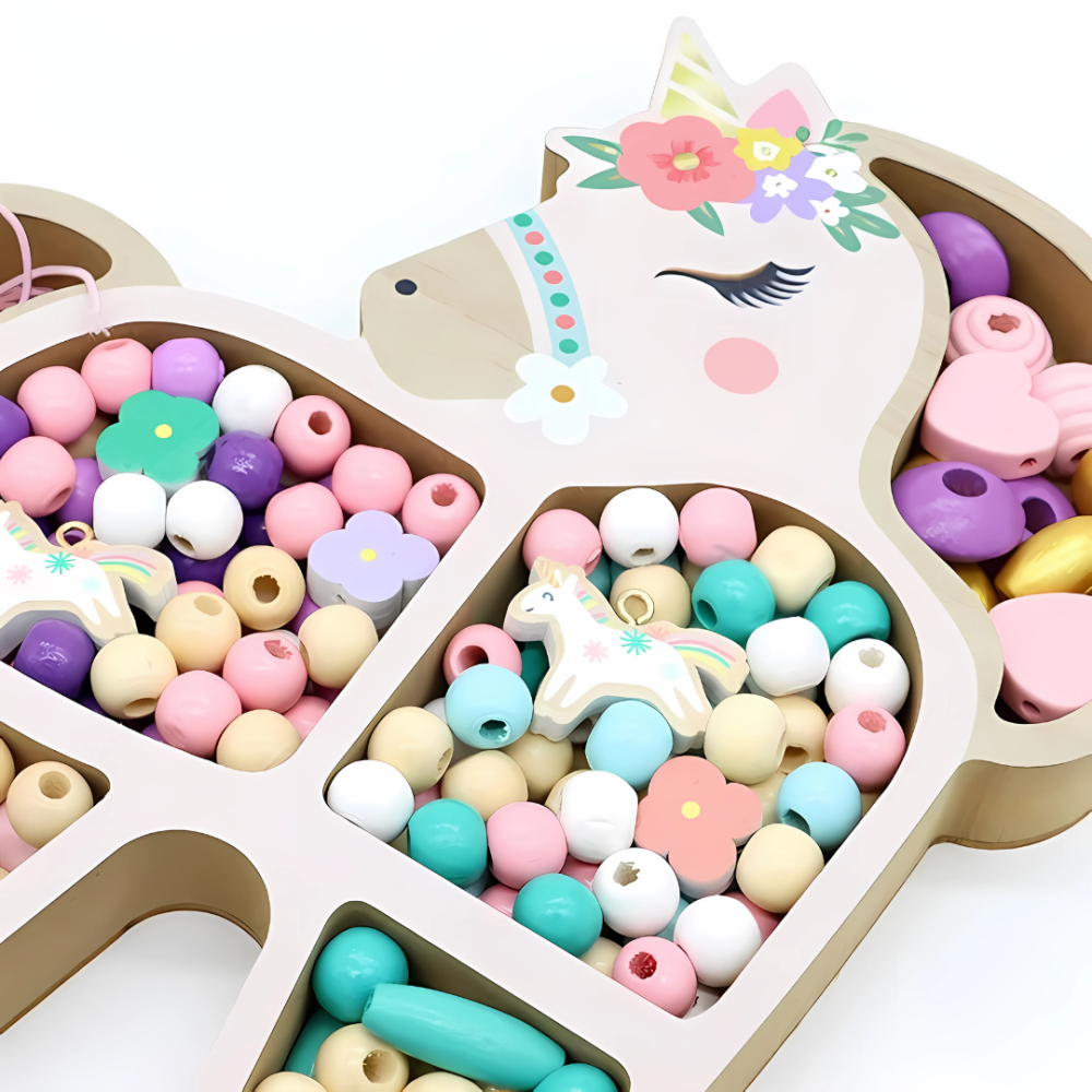 Набір для творчості та створення браслетів, прикрас з намистин дитячий «Єдиноріг» подарунок для дівчаток 6-12 років Кам'янець-Подільський - фото 3