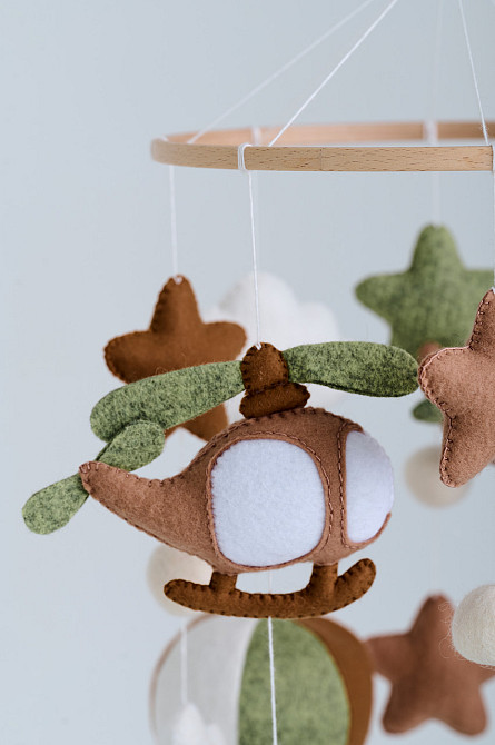 Мобіль на ліжечко WoollyFox «Ведмедик-льотчик» Київ - фото 5