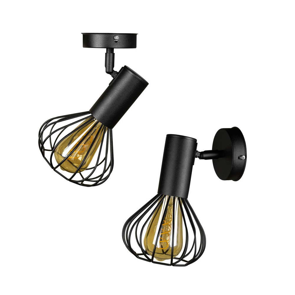 Стельовий поворотний світильник лофт Е27 Lotus NL 1415-1 Київ - фото 1