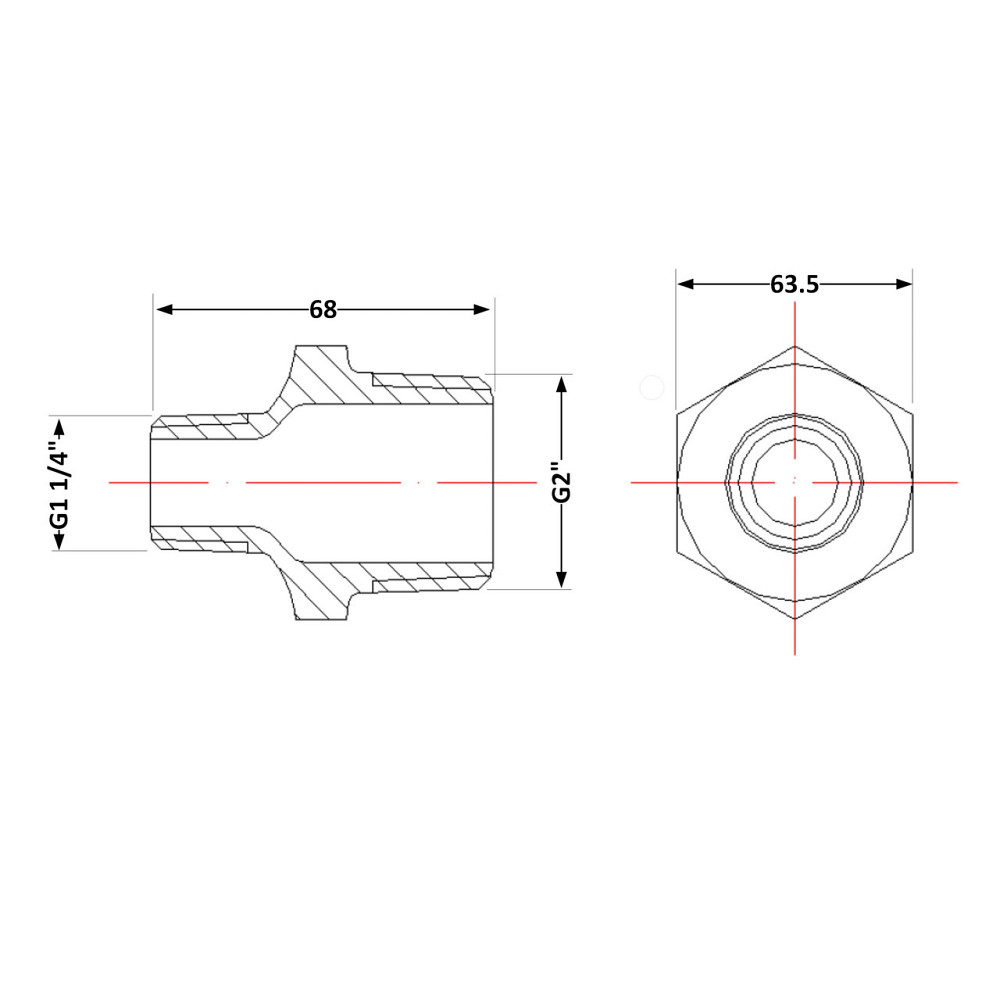 Ниппель чугунный 2