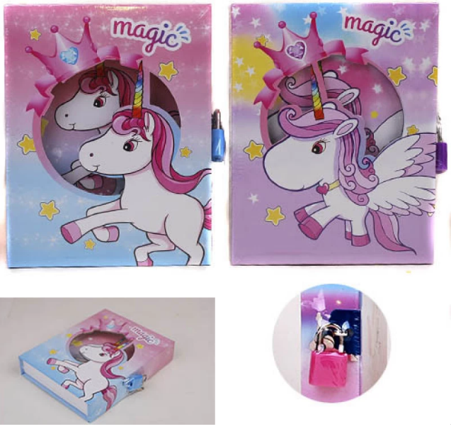 Блокнот дитячий на замочку "Josef Otten""Unicorn" 16*12,5 см, 58 арк, =, в коробці, DSCN2416, шт Київ - фото 1