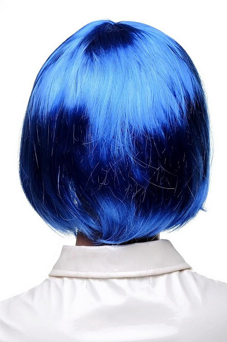 Перука жіноча синя короткий боб каре, синтетичне волосся для карнавалу, Гелловіна, вечірок косплей Синя Київ - фото 3