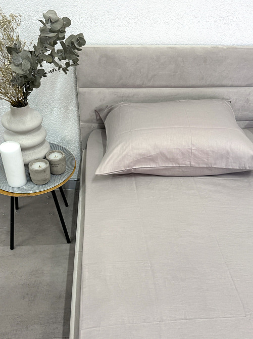 Ecotton Простирадло на резинці Ecotton Євро 200х200 см із сатину (арт. 15-4503 Chateau Grey) мо Коломия - фото 1