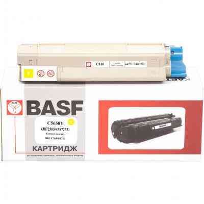 Тонер-картридж BASF OKI C5650/5750 Yellow 43872305/43872321 (KT-C5650Y) Винница