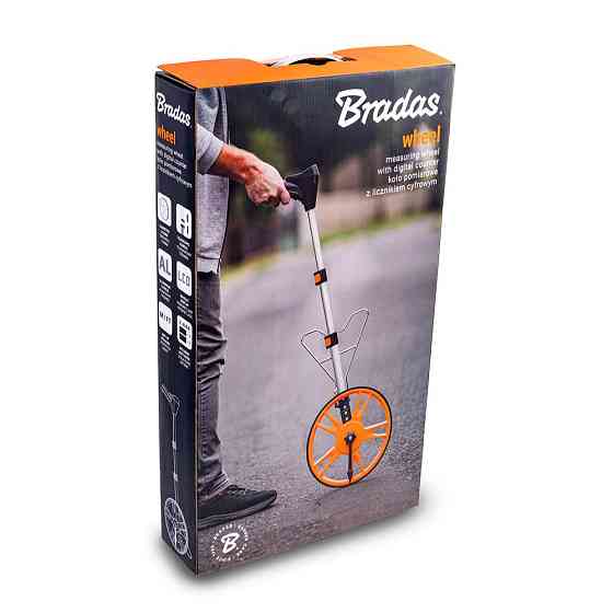 Мерное колесо с цифровым счетчиком и телескопической ручкой, диаметр 318 мм, DIY-MW10-D/CB Киев