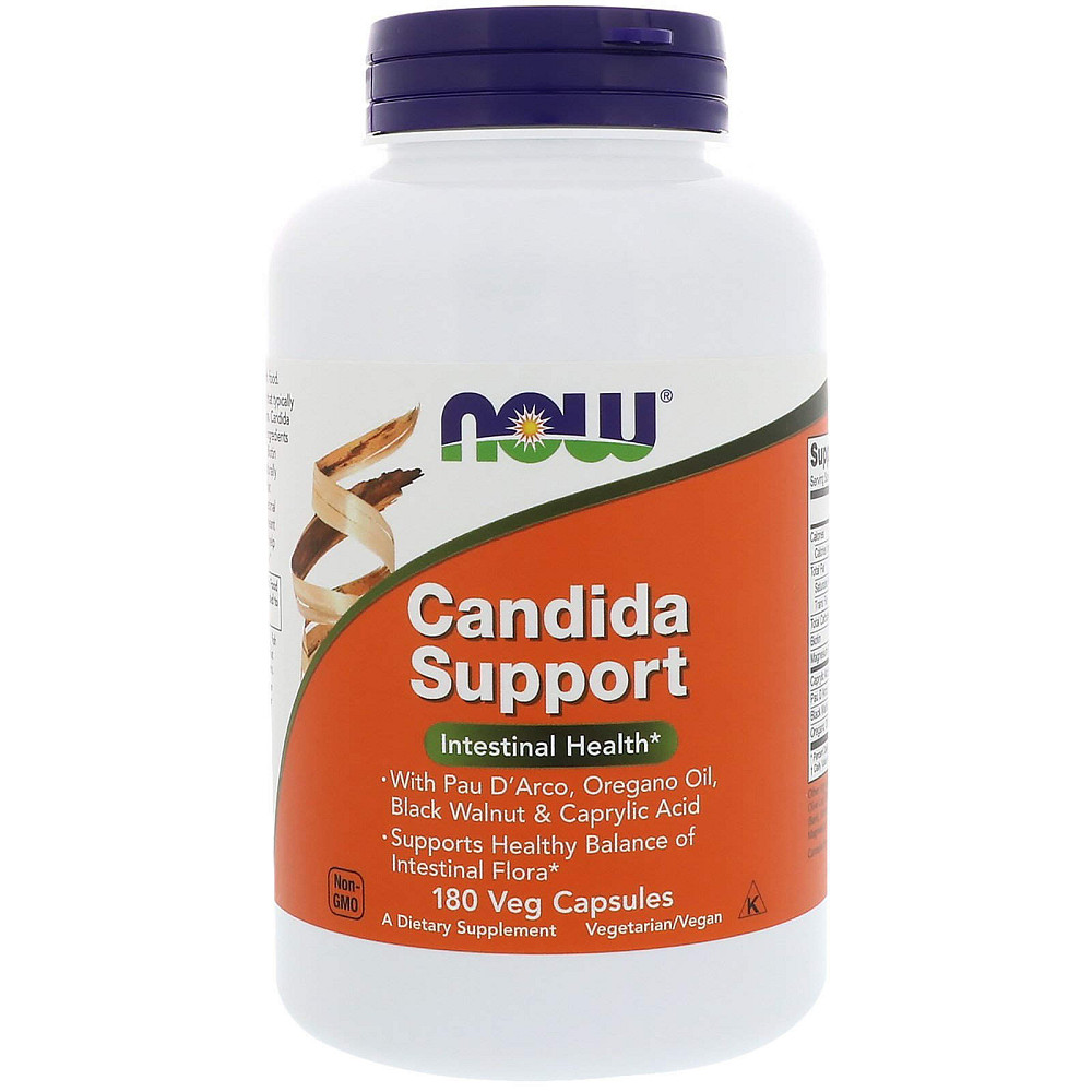 Противокандидное средство, Candida Support, Now Foods, 180 вегетарианских капсул Луцьк - фото 1