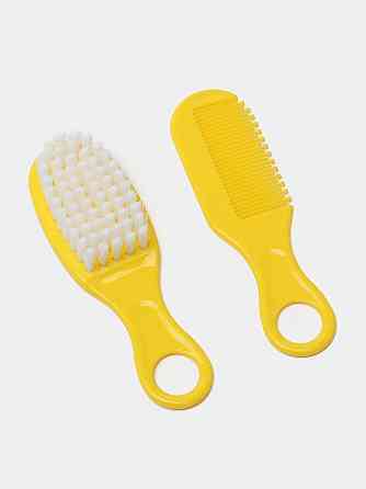 Набор для новорожденных, маникюрный 10 предметов : расческа, ножницы,кусачки,пилочка,пипетка для детей,жёлтый Каменец-Подольский