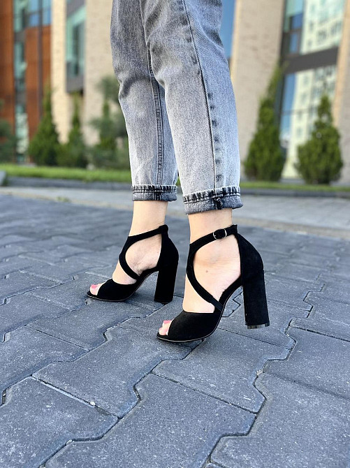 Nivelle Босоніжки жіночі NIVELLE 1858/9510-9544 чорні (літо, замша натуральна) (3710) Коломыя - изображение 1